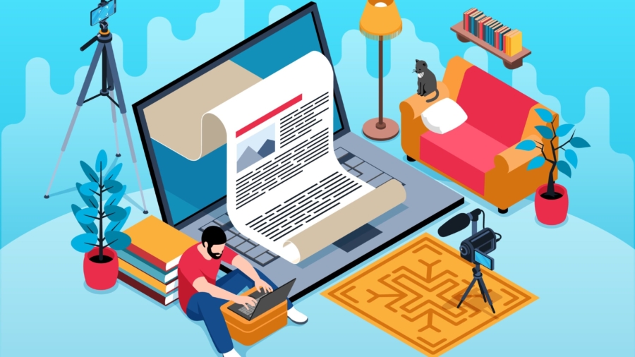 Isometric journalist concept with laptop and video blogger equipment vector illustration SSUCv3H4sIAAAAAAACA02RTU/DMAyG/0qUc6Egbr0BmtA4TYC4TBzcxHRmaVIcpxua+t9Jug/tZvv1x5M3B91CJKObgybnUhQGoeB1c19ptCSBCZxu7qZKRwFJEWPuzZkBwS6rc35esj6Uum70E5htxyF5G+sP3Evi3JdXpDaLl8JUnfuXV7dj/exouHlkuUx8oskkevqqNHTozV9hyBCMDmFGWmdpuxPk/sQ3ksVwDCFZKqEegwGX9YfCn++FvlQ7hmFDhmlELrnFaLgwxdCjMBn1ExJ7cBRFmeANDqJ2JBvlYJAwKPBWzedU60LXISv8TTT06EWNM7m69vZWLbKx0DpUi9X7PP2G3uYx8up19aK+A/dQHi/74o2uTiYdd8X6xJDA1W2K5DEWb8M2f9o0Tf9t/Yzs0gEAAA==